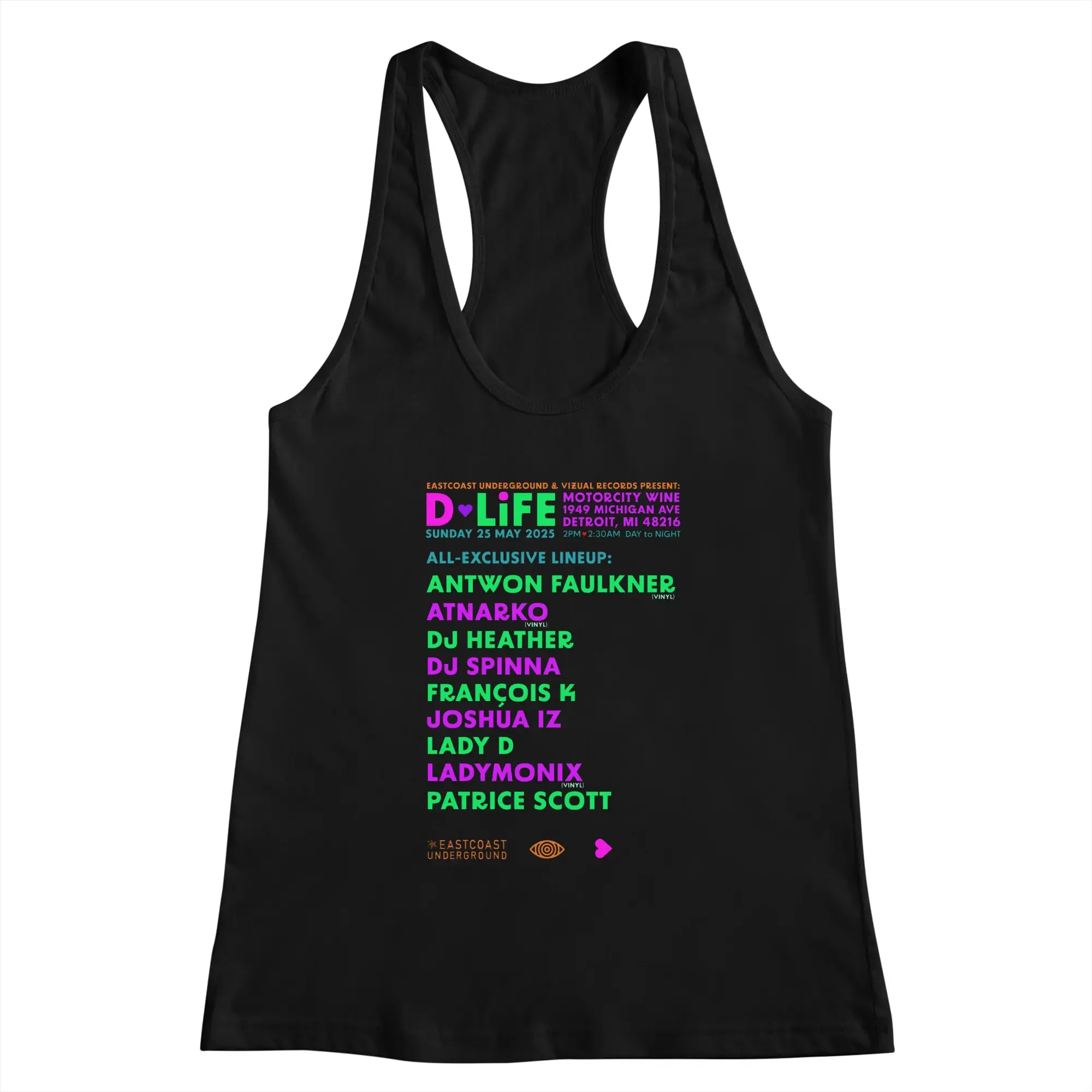 D-LiFE 2025 Lineup Racerback Tank